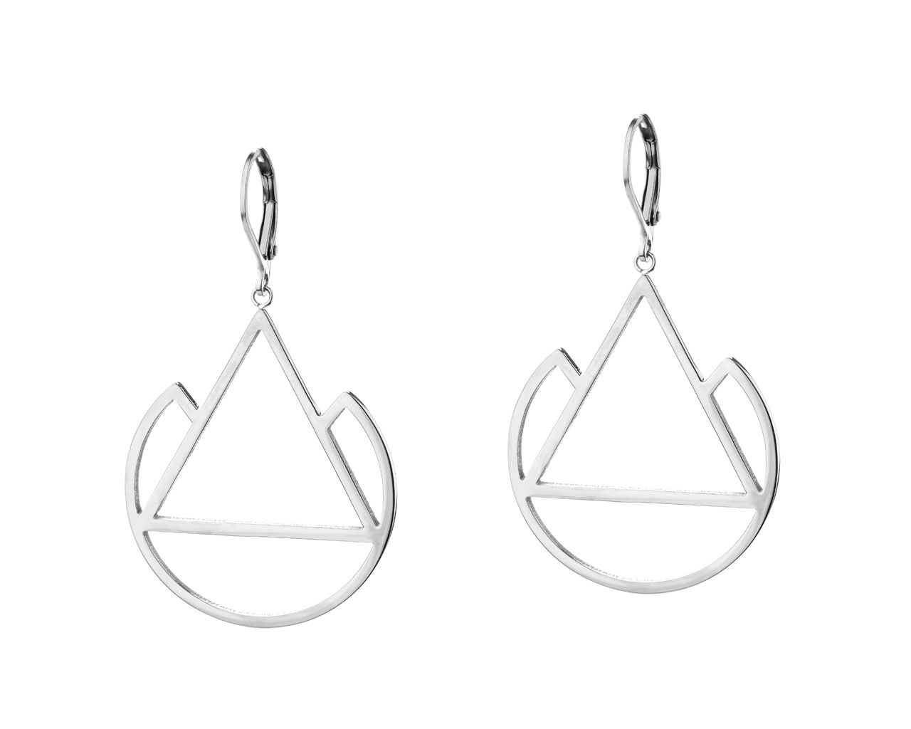 Stainless Steel Drop Earrings Elixa