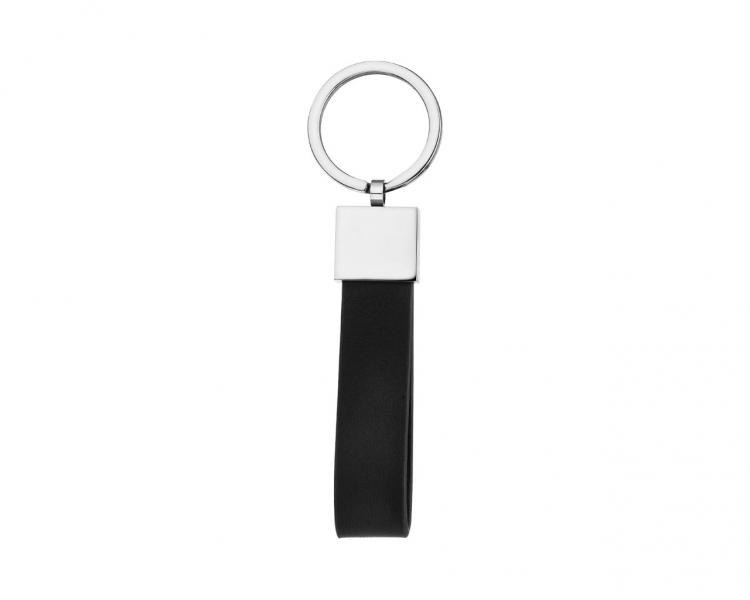 Stainless Steel, Leather Keyring 